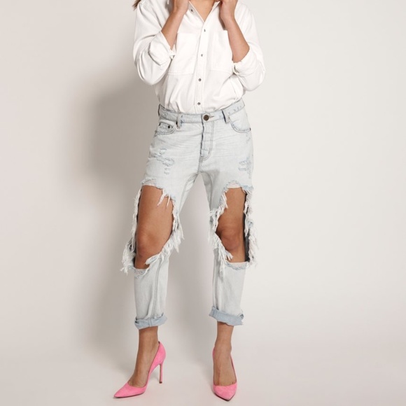One Teaspoon Brando Saints Boyfriend Jeans - Picture 1 of 4